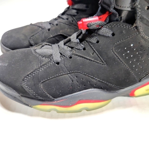 Nike Air Jordan 6 IV Retro Black Infrared Basketball Sneakers Men's Shoes Size 8 - Picture 6 of 10